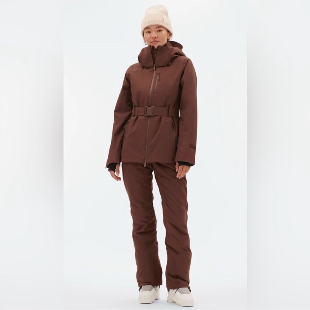 Halfdays Aston Jacket Belted Ski Jacket Brown Spiked Cocoa XS Waterproof